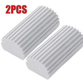 2 Packs Damp Clean Duster Sponge, Duster for Cleaning Blinds, Glass, Baseboards, Vents, Railings, Mirrors, Window Semilevi