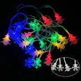 3M Christmas Lights LED Snowflake String Lights Xmas Fairy Light Lamp For Home New Year Party Supplies Christmas Tree Decor Semilevi
