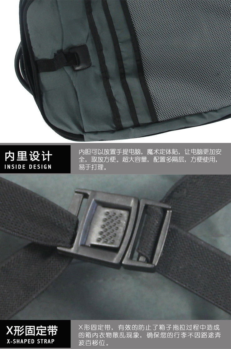 Carrylove 21" Inch Adults Scooter Luggage Carry On Rolling Suitcase Lazy Trolley Bag With Wheels Semilevi