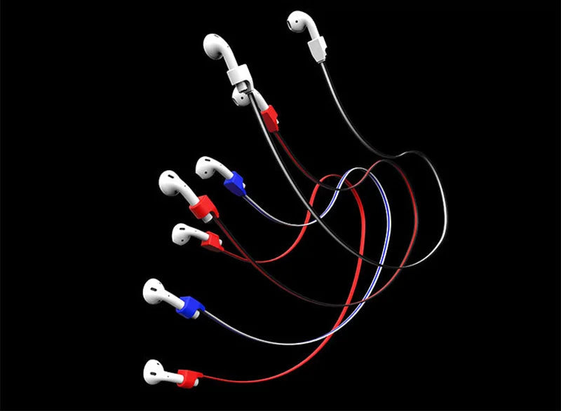 Magnetic Anti-Lost Silicone Earphone Rope Holder Cable For Apple AirPods Wireless Bluetooth Headphone Neck Strap Cord String Semilevi