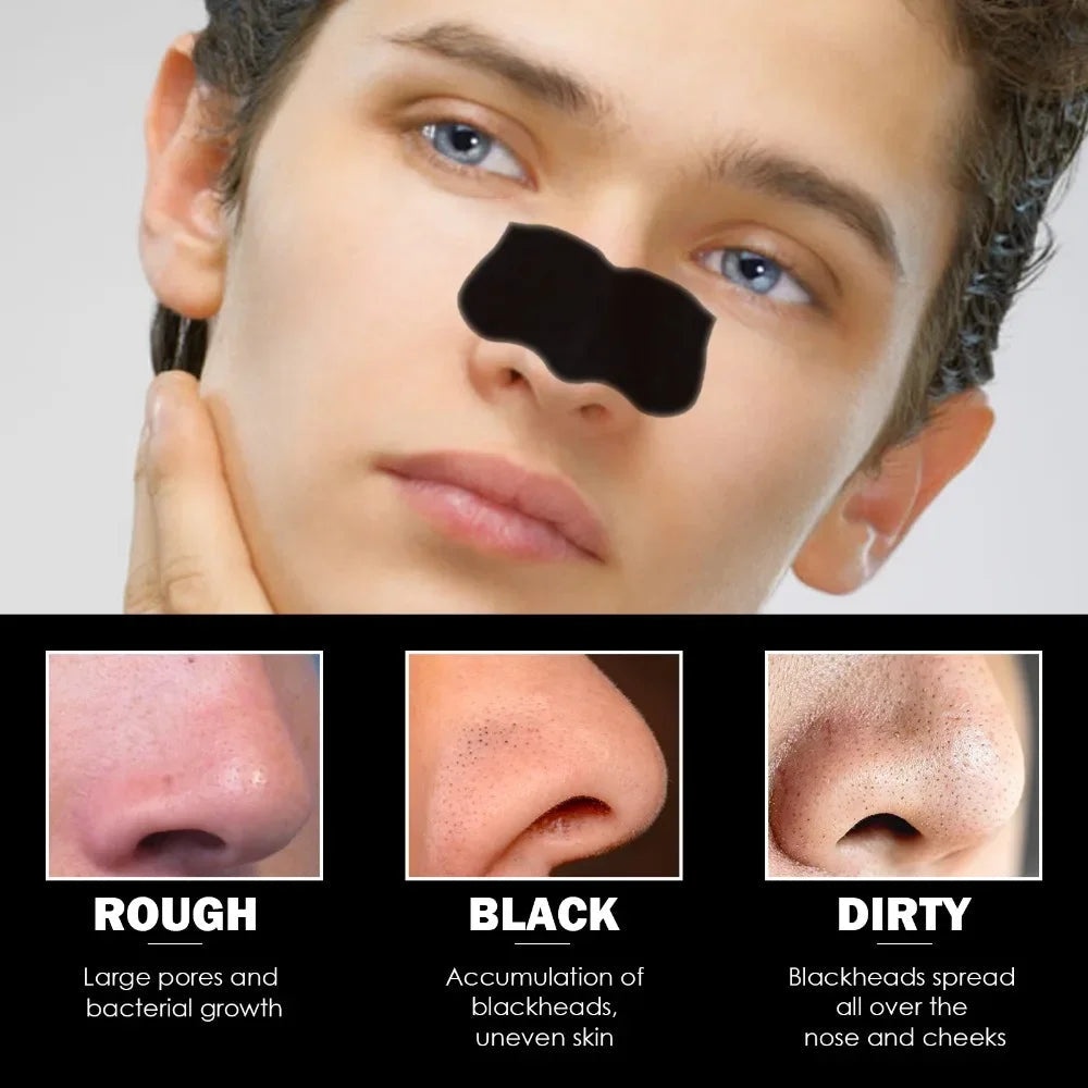 10Pcs Nose Blackhead Sticker Strip Mask for Nose Deep Cleaning Firming Shrink Pore Unisex Exfoliating Nasal Nose Skin Care Tool Semilevi