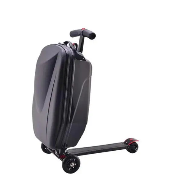 Carrylove 21" Inch Adults Scooter Luggage Carry On Rolling Suitcase Lazy Trolley Bag With Wheels Semilevi