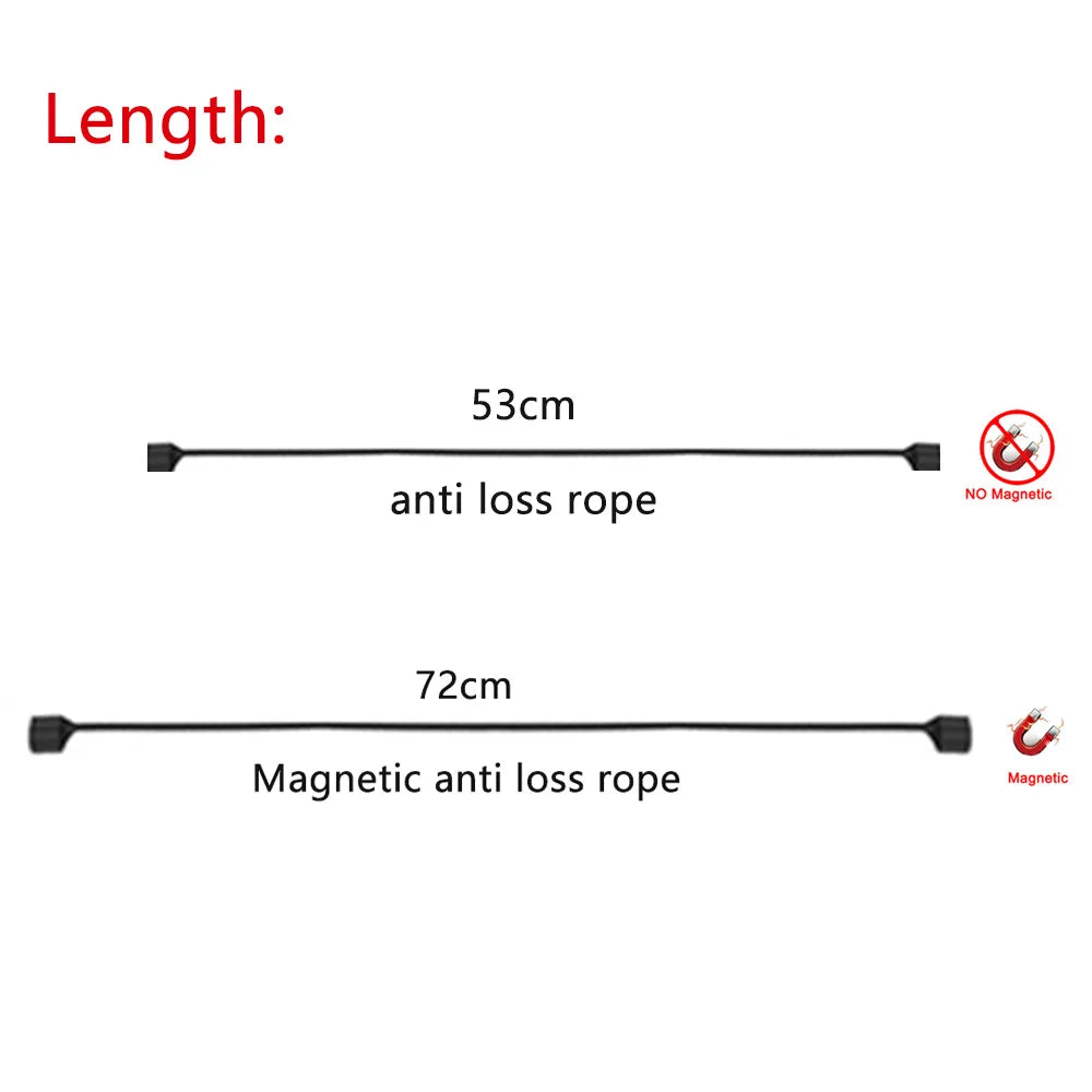 Magnetic Anti-Lost Silicone Earphone Rope Holder Cable For Apple AirPods Wireless Bluetooth Headphone Neck Strap Cord String Semilevi
