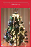 Christmas Decoration LED Ribbon Fairy Lights Christmas Tree Ornaments for Home 2025 DIY Bows Light String Navidad New Year 2026 Semilevi