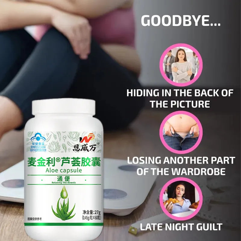 60pcs Powerful Fat Burning and Cellulite Weight Loss Pills for a Lean Physique Product Detoxification Promotes Bowel Motility Semilevi