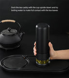 500ml Tea Infuser Vacuum Flask Stainless Steel Insulated Cup with Independent Tea Storage Handle Travel Mug Business Cup Gifts