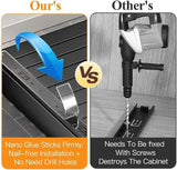 2Pcs Pull-Out Cabinet Organizer – No-Punch Slide-Out Racks for Kitchen, Bathroom, Pantry, and Cabinets, Home Storage Solution Semilevi