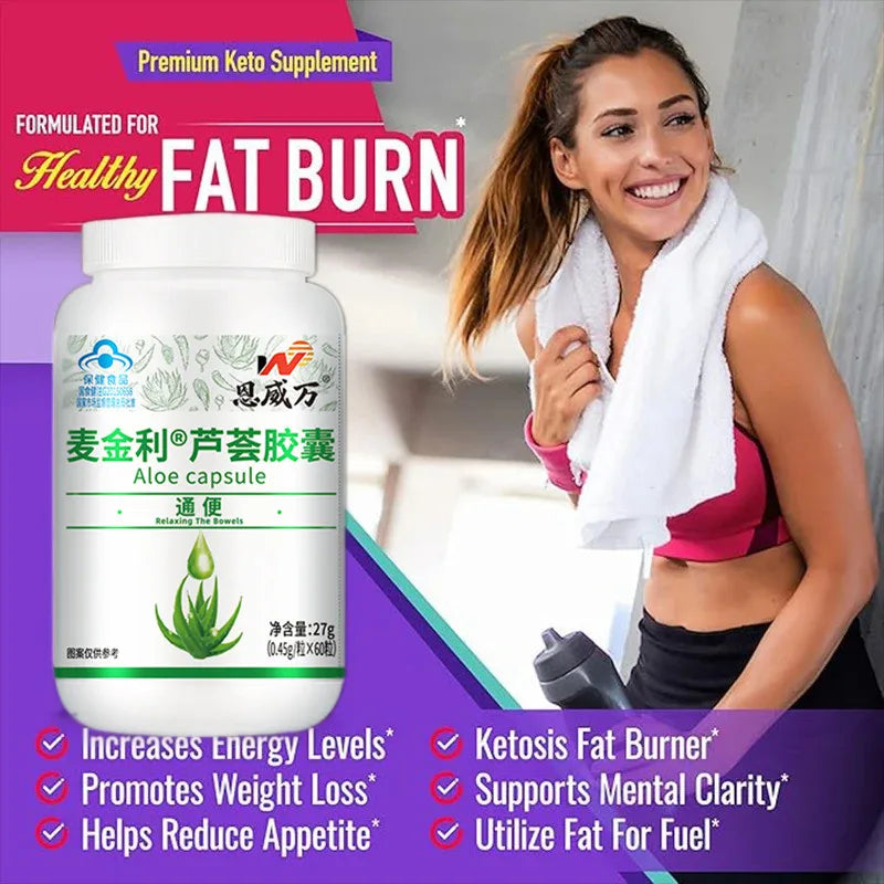 60pcs Powerful Fat Burning and Cellulite Weight Loss Pills for a Lean Physique Product Detoxification Promotes Bowel Motility Semilevi