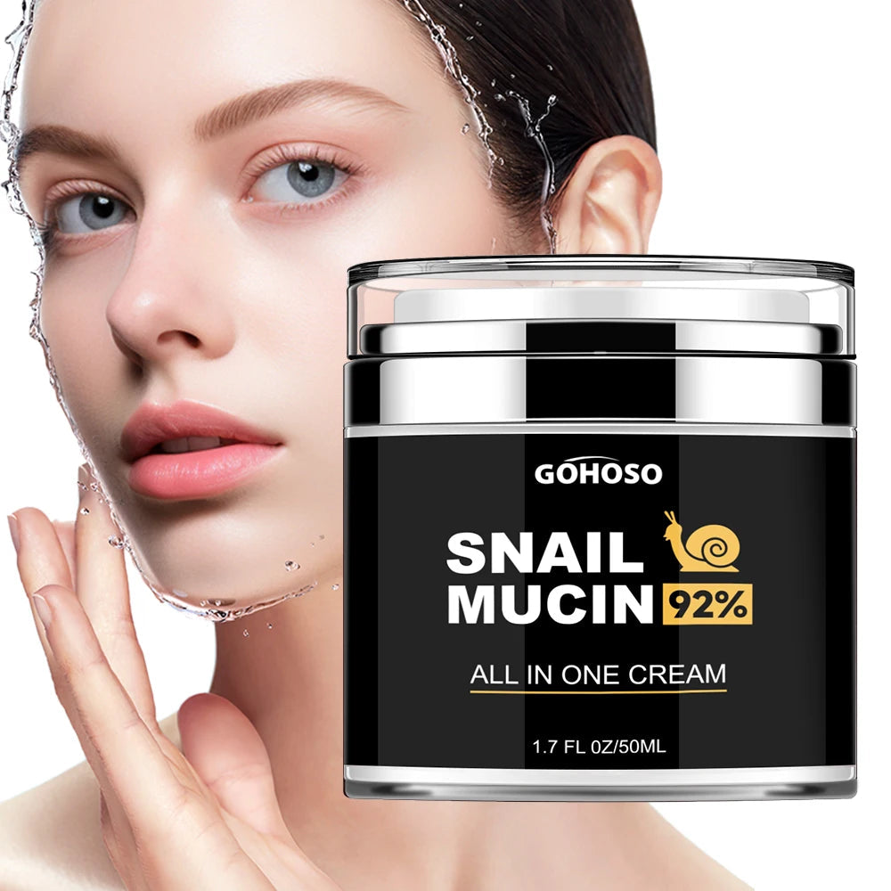 ENVISHA Skin Care Snail Mucus Facial Cream Firming Whitening Anti-Aging Moisturizing Hydrating Beauty Health Shrink Pores Semilevi