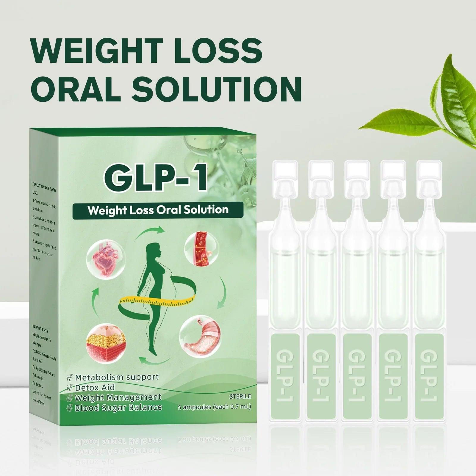 3/2/1Box GLP-1 Natural Supplement Drops,For Women Men Natural Advanced Body Care Liquids Drops Body Care Supplies Semilevi