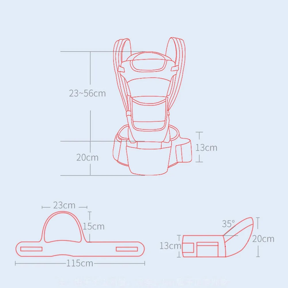 Newborn Ergonomic Baby Carrier Backpack Infant Baby Hipseat Carrier Front Facing Ergonomic Kangaroo Baby Wrap Sling Travel Semilevi