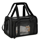 Dog Carrier Bag Soft Side Backpack Cat Pet Carriers Dog Travel Bags Airline Approved Transport For Small Dogs Cats Outgoing Semilevi