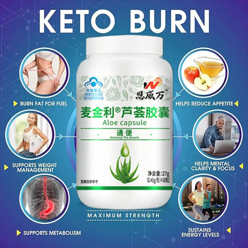 60pcs Powerful Fat Burning and Cellulite Weight Loss Pills for a Lean Physique Product Detoxification Promotes Bowel Motility Semilevi