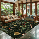 Popular Christmas Living Room Decoration Rug Large Area Anti-slip Mat Fluffy Children Rugs Cartoon Bedroom Decor Carpet New Year Semilevi