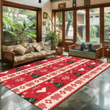 Popular Christmas Living Room Decoration Rug Large Area Anti-slip Mat Fluffy Children Rugs Cartoon Bedroom Decor Carpet New Year Semilevi