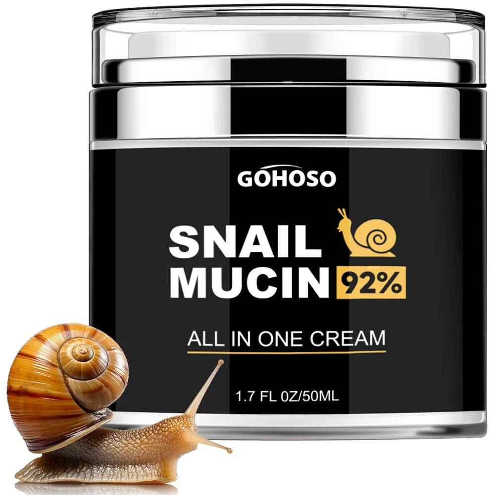 ENVISHA Skin Care Snail Mucus Facial Cream Firming Whitening Anti-Aging Moisturizing Hydrating Beauty Health Shrink Pores Semilevi
