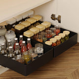 2Pcs Pull-Out Cabinet Organizer – No-Punch Slide-Out Racks for Kitchen, Bathroom, Pantry, and Cabinets, Home Storage Solution Semilevi
