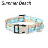 Forest Pattern Collar Pet Accessories Pet Stripes Polyester National Wind Dog Rope Adjustable Nylon Dog Collar Personalized Semilevi