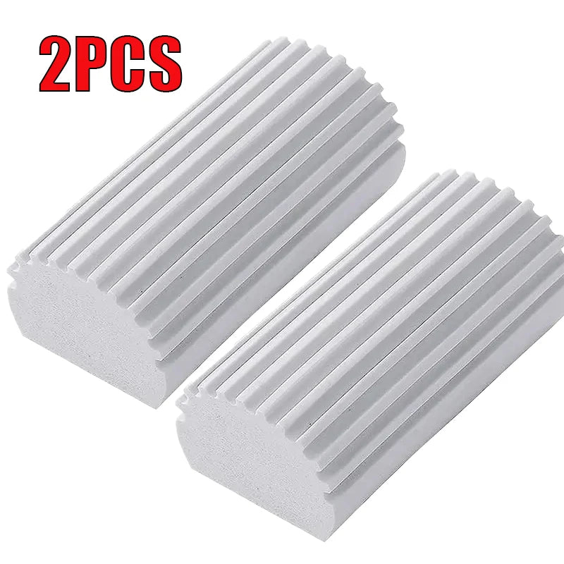 2 Packs Damp Clean Duster Sponge, Duster for Cleaning Blinds, Glass, Baseboards, Vents, Railings, Mirrors, Window Semilevi