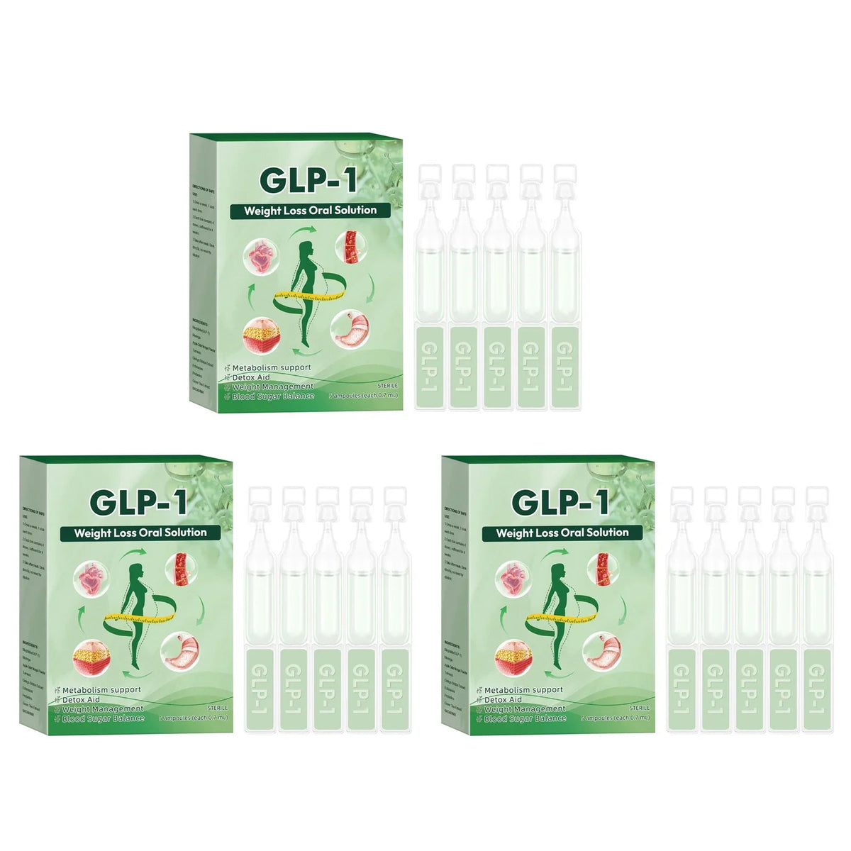 3/2/1Box GLP-1 Natural Supplement Drops,For Women Men Natural Advanced Body Care Liquids Drops Body Care Supplies Semilevi