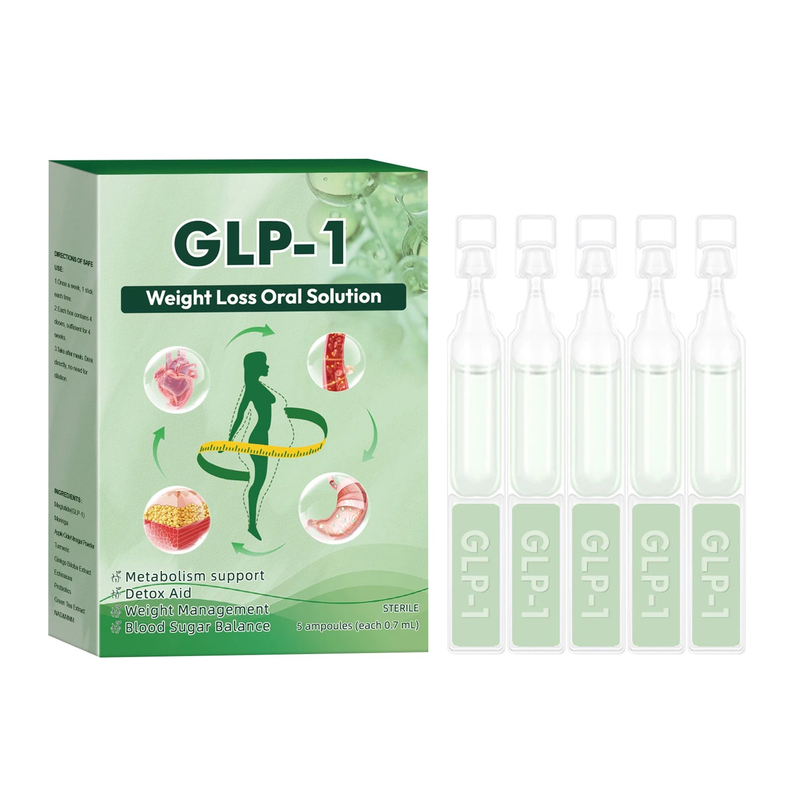 3/2/1Box GLP-1 Natural Supplement Drops,For Women Men Natural Advanced Body Care Liquids Drops Body Care Supplies Semilevi