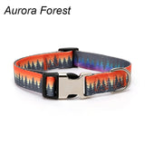 Forest Pattern Collar Pet Accessories Pet Stripes Polyester National Wind Dog Rope Adjustable Nylon Dog Collar Personalized Semilevi