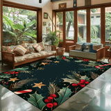 Popular Christmas Living Room Decoration Rug Large Area Anti-slip Mat Fluffy Children Rugs Cartoon Bedroom Decor Carpet New Year Semilevi