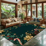 Popular Christmas Living Room Decoration Rug Large Area Anti-slip Mat Fluffy Children Rugs Cartoon Bedroom Decor Carpet New Year Semilevi