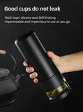 500ml Tea Infuser Vacuum Flask Stainless Steel Insulated Cup with Independent Tea Storage Handle Travel Mug Business Cup Gifts