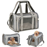 Dog Carrier Bag Soft Side Backpack Cat Pet Carriers Dog Travel Bags Airline Approved Transport For Small Dogs Cats Outgoing Semilevi