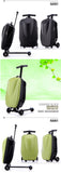 Carrylove 21" Inch Adults Scooter Luggage Carry On Rolling Suitcase Lazy Trolley Bag With Wheels Semilevi